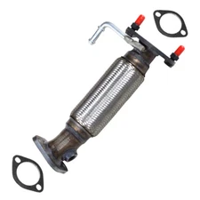 Stainless Steel Front Flex Exhaust Pipe fits: 12-17 Hyundai Accent Kia Rio 1.6L