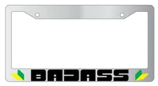 Badass (JDM) Chrome License Plate Frame Auto Accessory