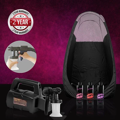 Maximist Spraymate tnt Sprühbräune Komplettsatz + Pop-Up Zelt + Funkissed Lösung