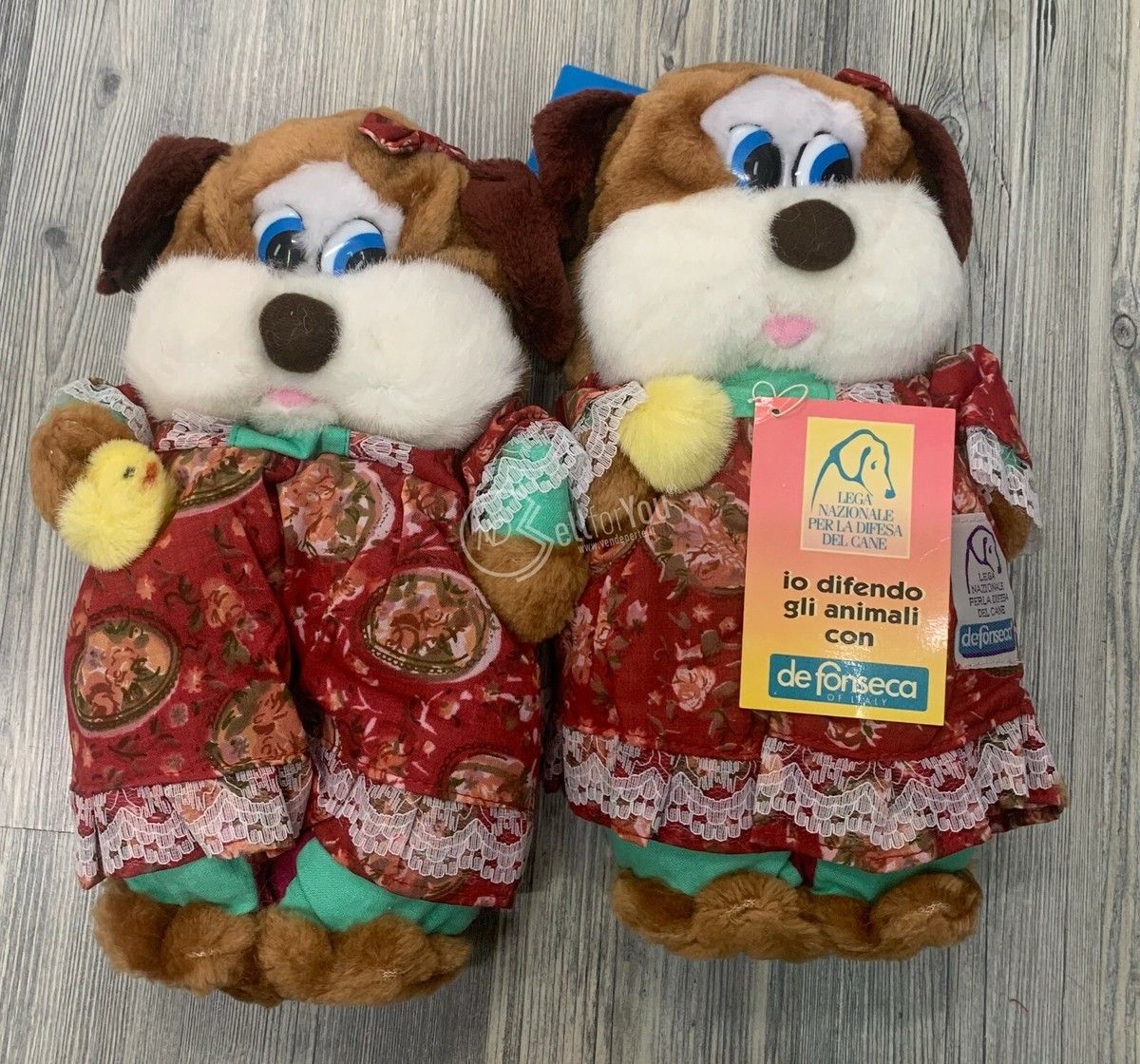 PANTOFOLE PUPAZZO CANE DE FONSECA TAGLIA 32-35 SUOLA ANTISCIVOLO