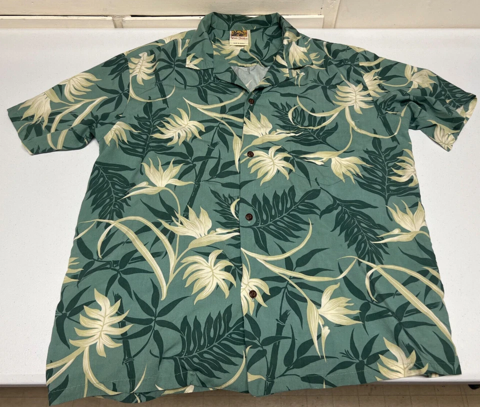 Camisa Winnie Fashion Hecha en Hawaii Talla Extra Grande XL Vintage Hawaiana Floral Foto 2 de 4