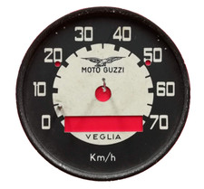 QUADRANTE CONTACHILOMETRI VEGLIA MOTO GUZZI KM/H 70 DIAL ODOMETER SPEEDOMETER