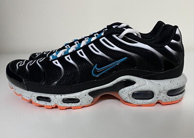 Nike Air Max Plus Aquamarine Black Turf Orange Mens Sz 9.5 TN