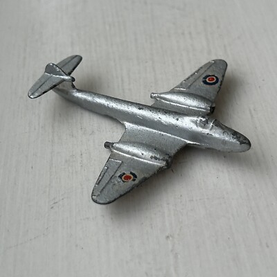 DINKY GLOSTER METEOR JET FLUGZEUG 70E / 732 Metall 1:200 Modell mit Wing Decals
