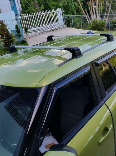 FOR KIA SOUL CAR NON-ROOF RAIL RACK FACTORY FIXED POINT CROSS BAR 2014-2019 - Picture 4 of 4
