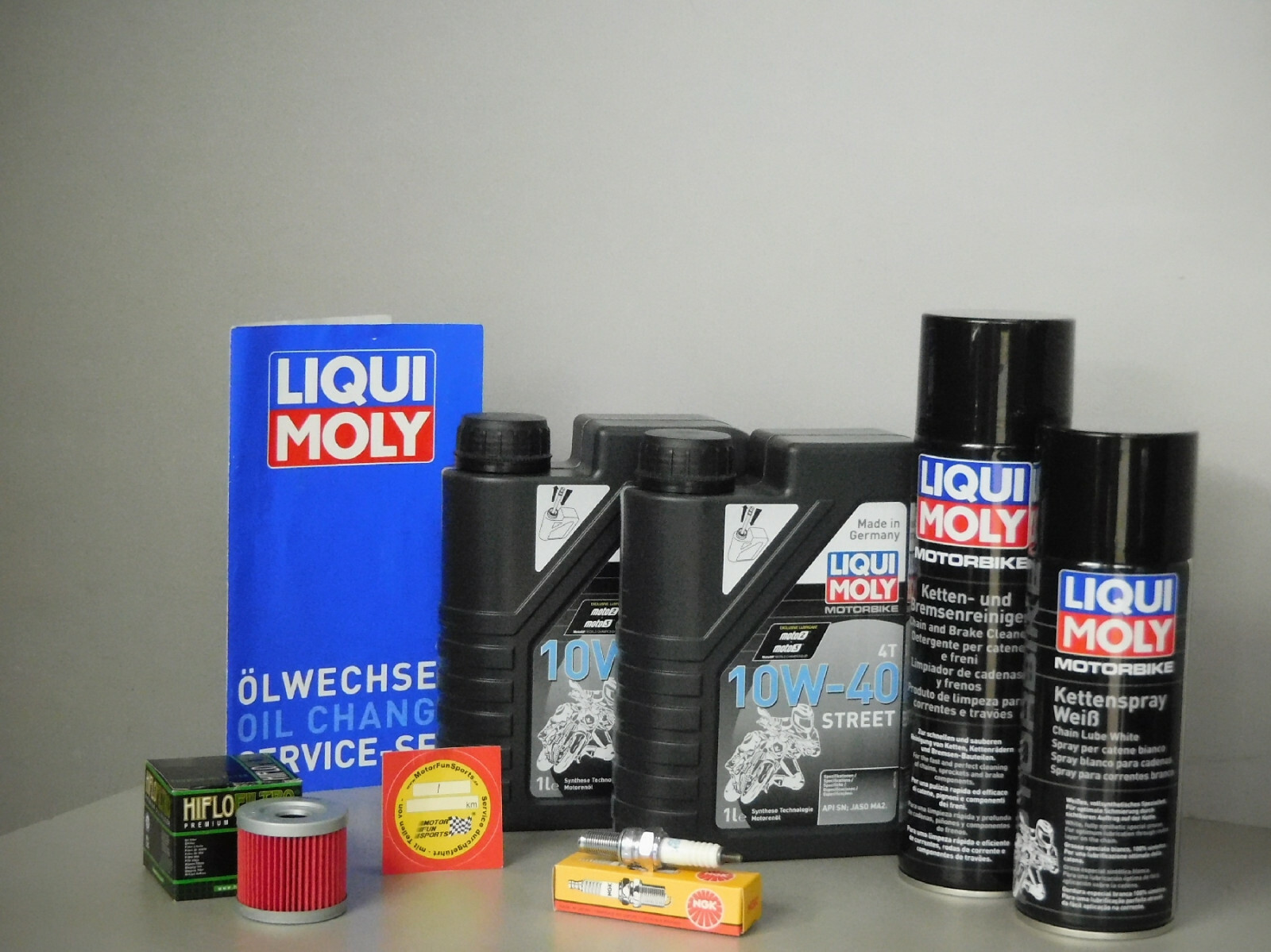Maintenance Set Sachs XTC 125 Oil Filter Spark Plug Service Motorcycle