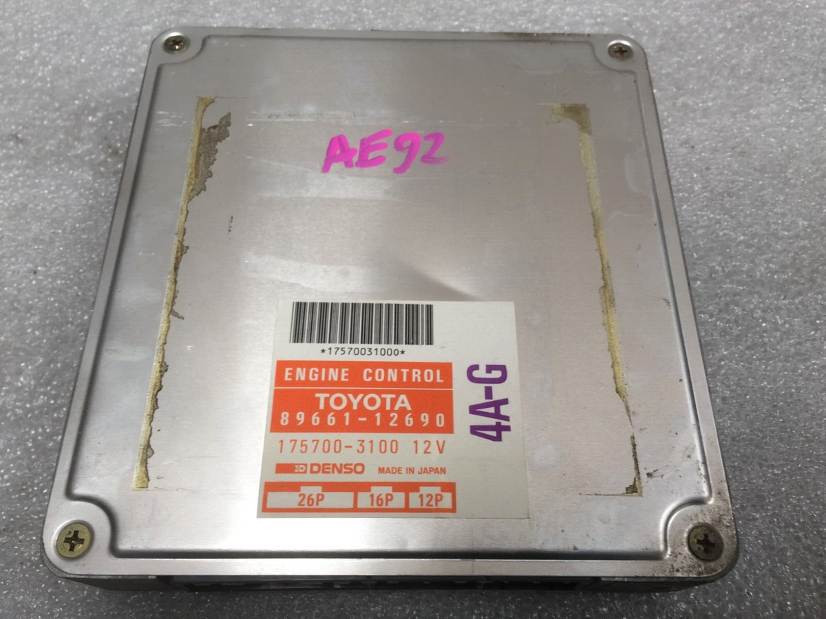 E-AE92後期4ＡーＧ純正ECU Toyota Corolla ECU AE92 06/1989-08/1994 | eBay