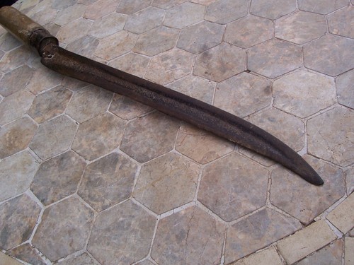 Vintage Allotment - Turnip Hand Tool - Long Head For Restoration 19" MIE. - Picture 7 of 8