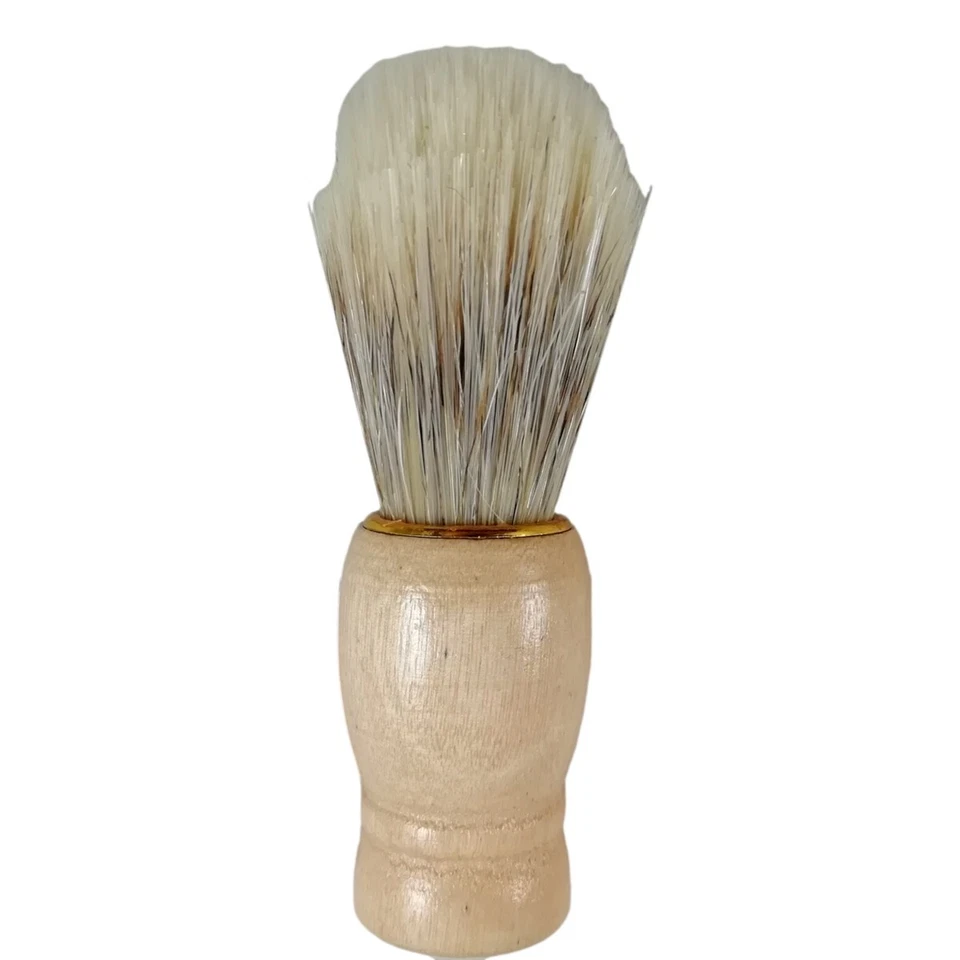Blaireau de Rasage Barbe Homme Brosse de Coiffeur Cheveux Manche en Bois