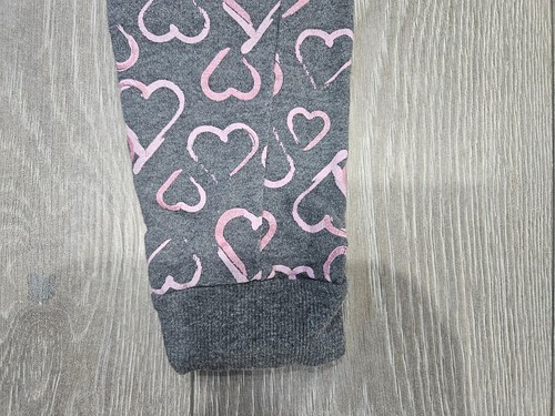 Epic Threads Super Cute Gray/Pink Hearts Joggers Sweats size 7/8 - Picture 3 of 6
