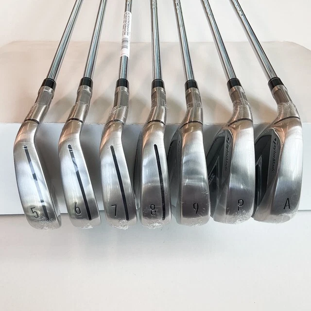 TAYLORMADE STEALTH IRONS 7 PC SET 5-PW,AW STEEL STIFF *LEFT-HANDED OPEN BOX 1801 - Image 2 of 4