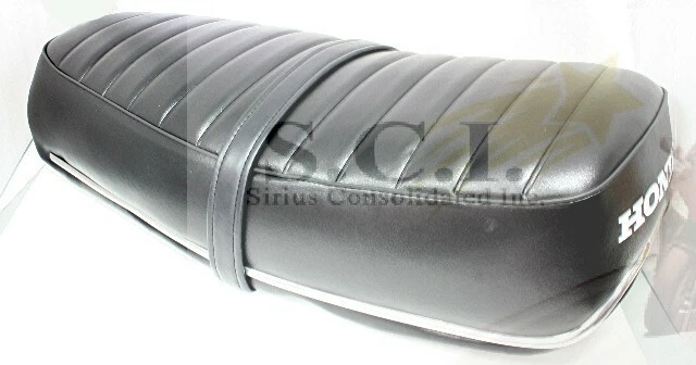 FUNDA ASIENTO HONDA CB250 CB350 CB 350 DOBLE REPUESTO 1969 - 1973 CON LOGO Foto 2 de 4