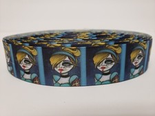 Disney - Gothic Cinderella - Grosgrain Ribbon 1" By the yard NEW