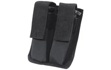 UTG Dual Double Pistol Mag Gun Magazine Pouch Black With Alice Clips Glock Ruger