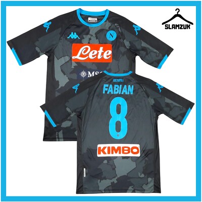 Napoli Football Shirt Kappa Large 4th Away Kit Jersey Maglia 2019 2020 X36