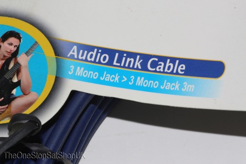 3m x 3 x 1/4 Inch 6.35mm Mono Jack to Mono Jack Professional Stage Link Cable - Afbeelding 9 van 12