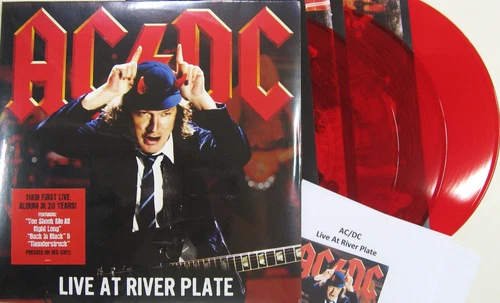 AC/DC LP x 3 Live At River Plate RED VINYL Triple album 2012 NEW MINT and SEALED