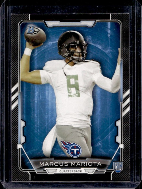 2015 Bowman Marcus Mariota RC Rookies Black Rookie #22 Titans