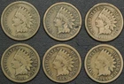1859-1864 Copper Nickel Indian Head Cent Set: 1859, 1860, 1861, 1862, 1863, 1864