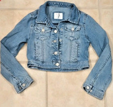Girls Size 10 Justice Distressed Denim Jean Jacket