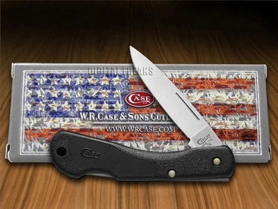 Case xx Knives Mini Blackhorn Lockback Black Zytel Pocket Knife Stainless 00253 - Image 1 of 4