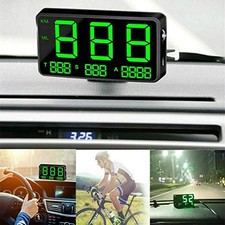 Car Motorbike Bicycle Universal Digital GPS Speedometer OBD-II Overspeed Alarm