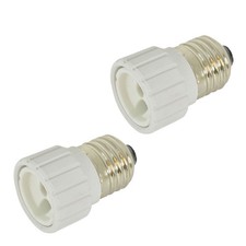 Lyyt E27 to GU10 Lamp Socket Converter Adapter for LED Halogen CFL Bulbs 2 Pack