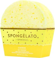 Sponglato by Spongelle Limone Bath Sponge Built In Body Wash Scrubber Women