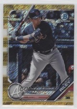2019 Bowman Chrome Prospects Gold Shimmer Refractor 23/50 Austin Riley 1v3