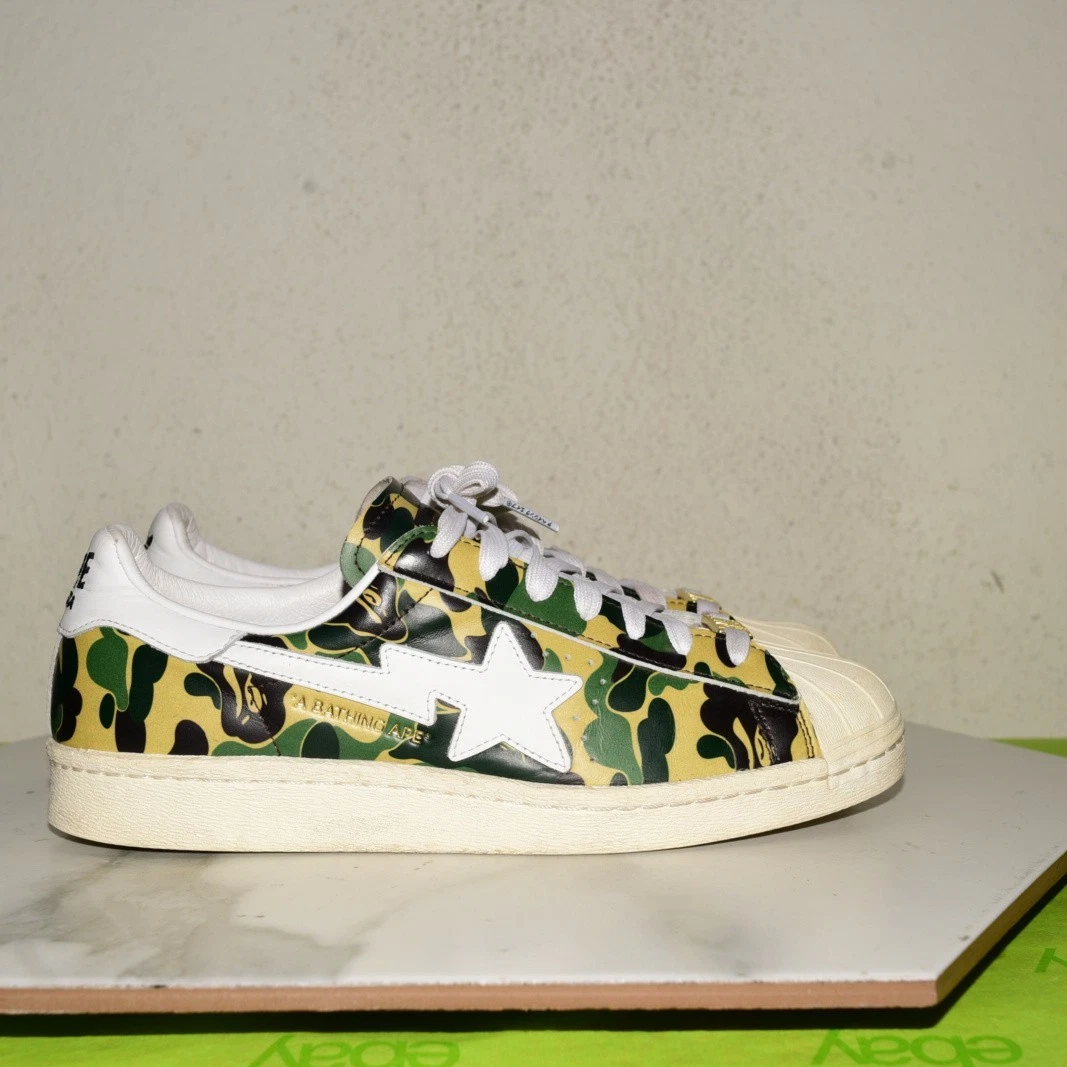 Preços baixos em adidas BAPE x Superstar 80s ABC Camo | eBay