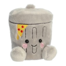 Aurora Adorable Palm Pals Garbanzo Trashcan Stuffed Animal Gray 4.5 Inches
