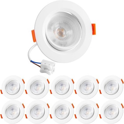 Einbaustrahler LED Deckenleuchte leuchte Einbau Spot 230V Strahler 3W 5W 7W Rund