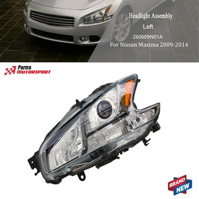 Clear Lens HID Front Headlight Headlamp For Nissan Maxima 2009-2014 Left Side