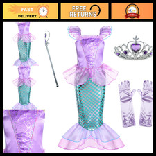 Mermaid Costume for Girls - Fantasy Dress Up Outfit, Ocean-Themed Party Wear