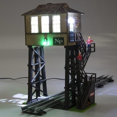 MENARDS SWITCH STATION #37 YARD TRACK SIGNAL TOWER! O GAUGE O SCALE BUILDING
