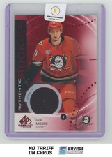 2025-26 SP Game Used Authentic Rookies Red Jersey Ian Moore #AR-IM Anaheim Ducks