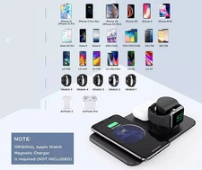 3-in-1 WIRELESS CHARGER STATION FOR iPhone APPLE WATCH (USB-A) & AIR PODS 2/Pro!