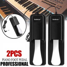 2x Universal Electric Keyboard Piano Foot Switch Pedal Damper Sustain For Roland