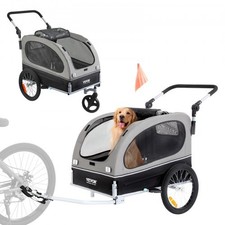 NEW HOT/ Dog Bike Trailer, Supports up to 88 lbs, 2-in-1 Pet Stroller Cart Bicy