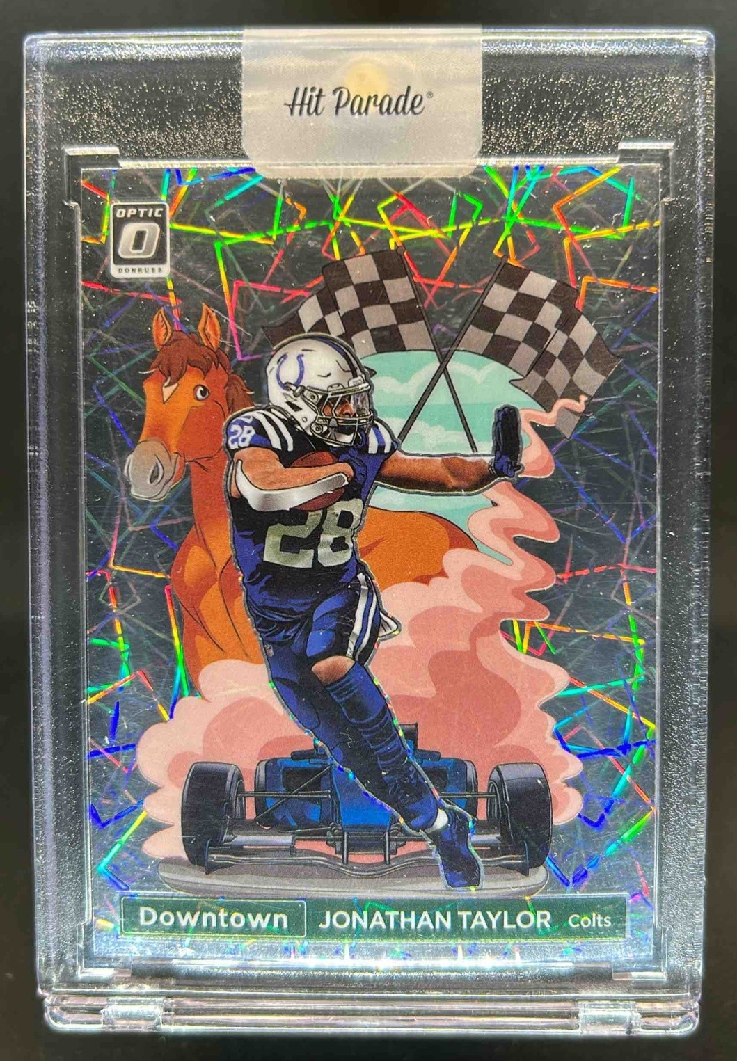 2022 Donruss Optic Jonathan Taylor Downtown SSP #DT-JT Colts