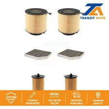 Air Cabin Engine Cartridge Oil Filters (6 Total) Kit For Audi S5 KFM-101183