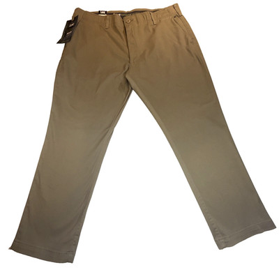 NWT Lee Extreme Motion MVP Men's Relaxed Straight Pants - 38 X 29 Oscar Khaki