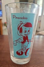 Vaso de vidrio de cricket Pinocho Jiminy de colección producción de Walt Disney