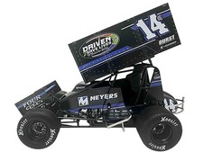 WINGED SPRINT CAR 14CC DAY "DRIVEN 2 SAVE LIVES" 2025 1/18 BY ACME A1825013