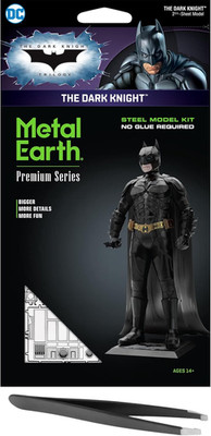 Premium Series Batman the Dark Knight 3D Metal Model Kit Fascinations Bundle wit