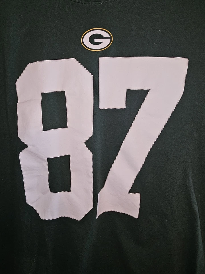 耐克 Green Bay Packers Jordy Nelson 中号男式图形标志 T 恤 NFL — 第 4/4 张图片