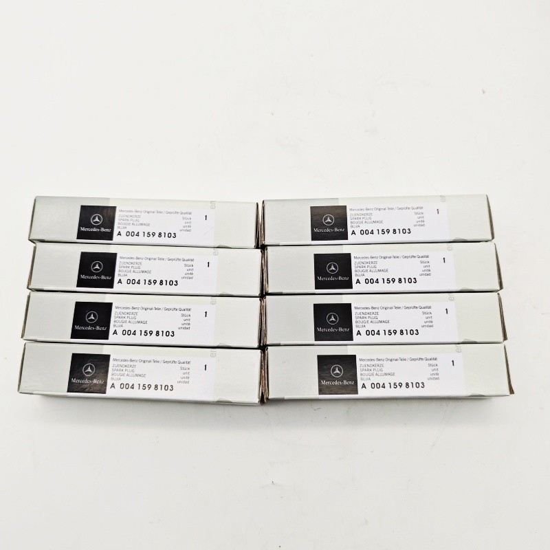 Set of 8 A0041598103 ZR6SII3320 Double Iridium Spark Plugs For Mercedes Benz