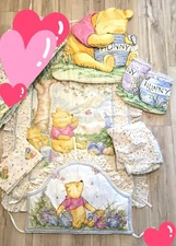 CLASSIC WINNIE THE POOH NURSERY SET COMFORTER & MORE RED CALLIOPE VINTAGE 1996