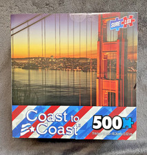 Golden Gate Bridge Jigsaw Puzzle Coast to Coast 500 Pcs Sure Lox 44354 - SEALED