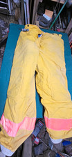 Fyrepel Firefighter Turnout Pants Yellow w/ Pink Reflective Cuffs